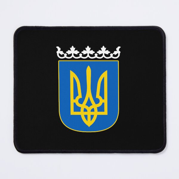 Item preview, Ukraine support yellow blue coat of arms designed and sold by vooART.