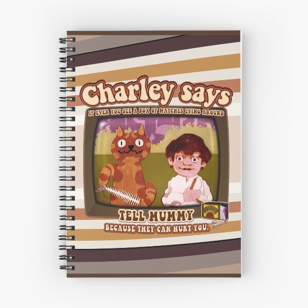 Item preview, Charley Says... Tell Mummy if You See A Box of Matches! Charley the Cat Public Information Films- Vintage Seventies Retro  designed and sold by RetroTeeStudio.