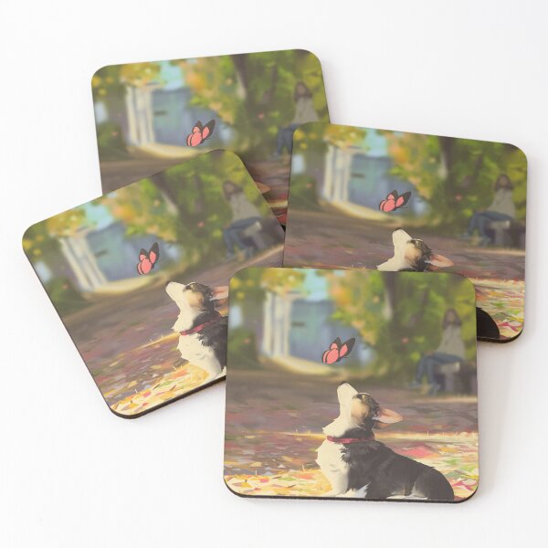 Item preview, Dog Playing With Butterfly Classical Oil Painting designed and sold by Sam-DesignMart.