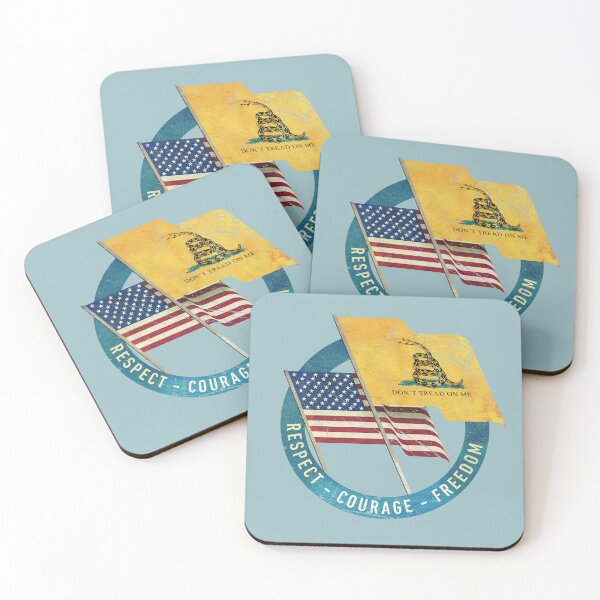 Item preview, USA - Gasden Flag - Vintage Emblem V01 designed and sold by Lidra Zehcnas.