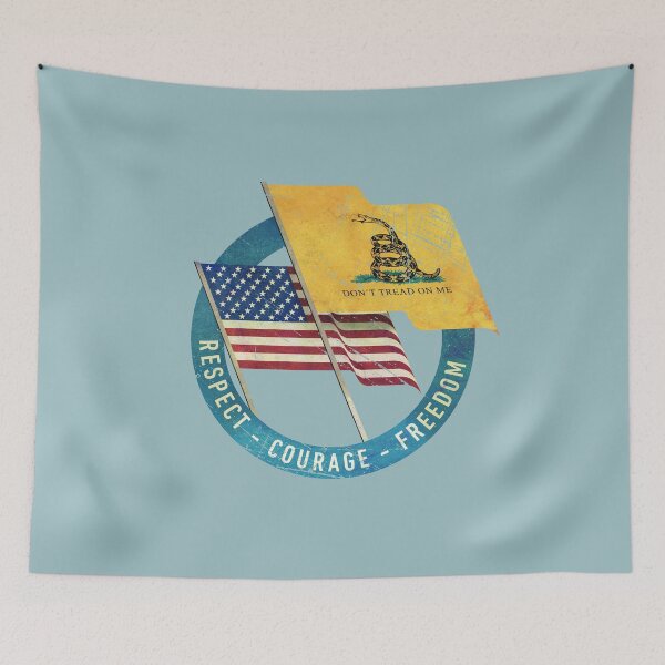 Item preview, USA - Gasden Flag - Vintage Emblem V01 designed and sold by Lidra Zehcnas.