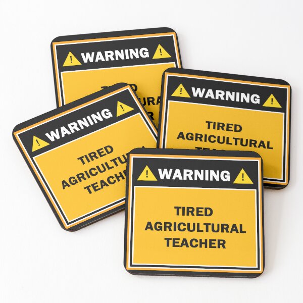 Item preview, Warning tired agricultural teacher designed and sold by mejtstupor.