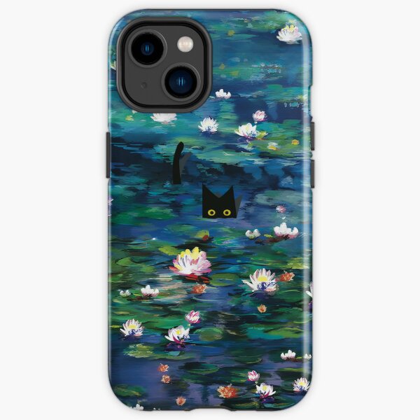 Claude Monet Seerosen | Monet Seerose Katze Drucke iPhone Robuste Hülle