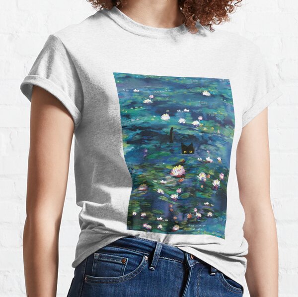 Item preview, Claude Monet Water Lilies | Monet Waterlily Cat Prints designed and sold by Artone369.