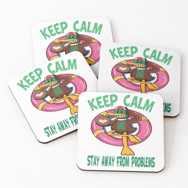 Item preview, Keep Calm And Stay Away From Problems Funny Coffee Quotes designed and sold by Cupsofdreams.