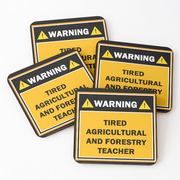 Item preview, Warning tired agricultural and forestry teacher designed and sold by mejtstupor.