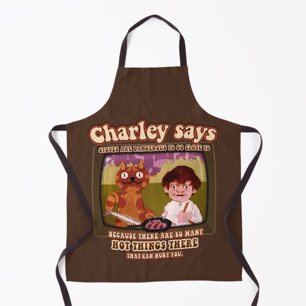 Item preview, Charley Says... Stoves are Dangerous with Hot Things! Charley the Cat Public Information Films- Vintage Seventies Retro designed and sold by RetroTeeStudio.