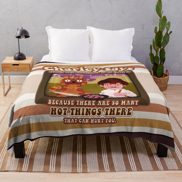 Item preview, Charley Says... Stoves are Dangerous with Hot Things! Charley the Cat Public Information Films- Vintage Seventies Retro  designed and sold by RetroTeeStudio.