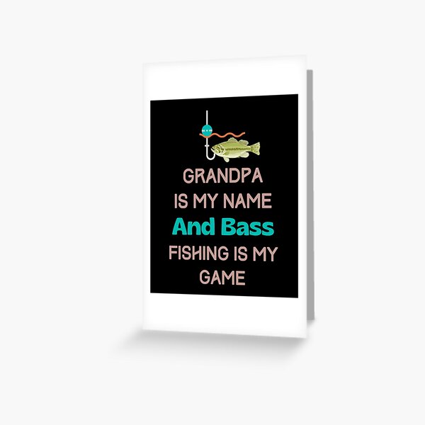 Carp Fish Fishing Themed For Grandad Gift Father's Day or Birthday Card