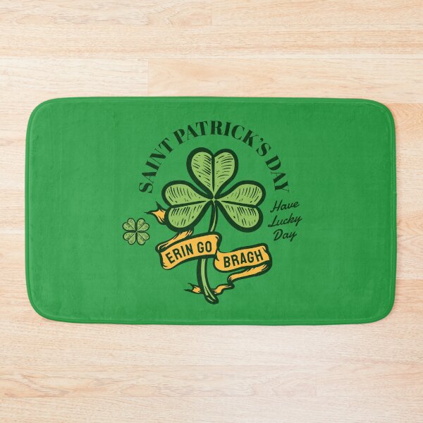 Item preview, Cute Four Leaf Clover, Erin Go Bragh, Éirinn Go Brách Harp, Funny Gift Idea for St Patty's Day designed and sold by Quotesigner.