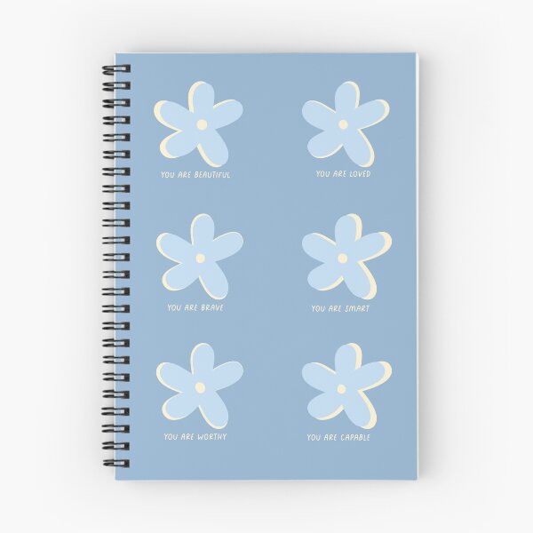 Item preview, You Are Positive Affirmations Flowers - Powder Blue designed and sold by bykirstco.