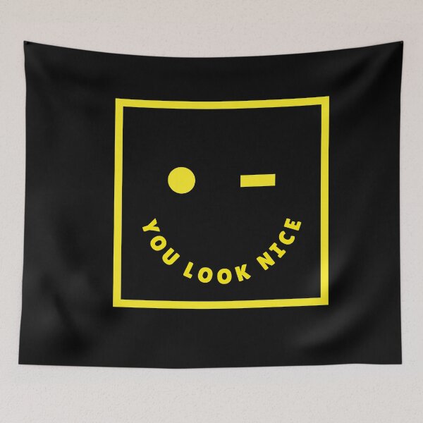 Item preview, SMILY FACE YOU LOOK NICE designed and sold by DiscoVibes.