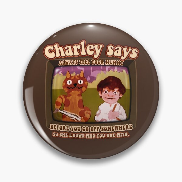 Item preview, Charley Says... Tell Mummy before you go off somewhere! Charley the Cat Public Information Films- Vintage Seventies Retro  designed and sold by RetroTeeStudio.