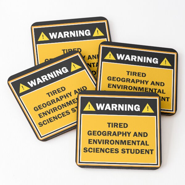 Item preview, Warning tired geography and environmental sciences student designed and sold by mejtstupor.