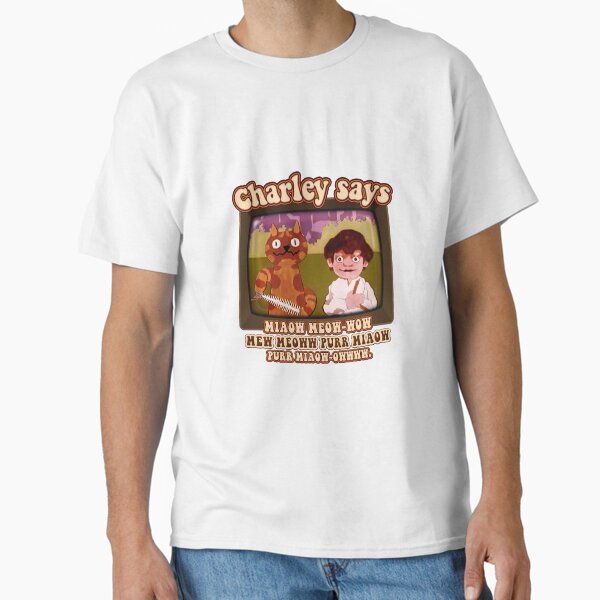 Item preview, Charley Says... Miaow Meow Miaw Purr Miaw-owwww! Charley the Cat Public Information Films- Vintage Seventies Retro  designed and sold by RetroTeeStudio.