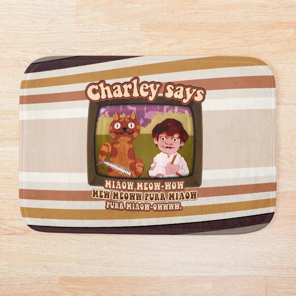 Item preview, Charley Says... Miaow Meow Miaw Purr Miaw-owwww! Charley the Cat Public Information Films- Vintage Seventies Retro  designed and sold by RetroTeeStudio.