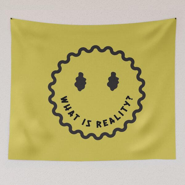 Item preview, SMILY FACE WHAT IS REALITY designed and sold by DiscoVibes.