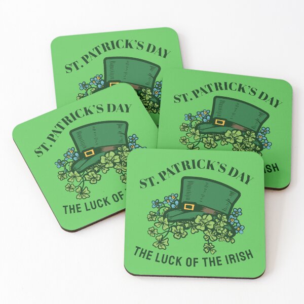 Item preview, Cute Four Leaf Clover, Erin Go Bragh, Éirinn Go Brách Harp, Funny Gift Idea for St Patty's Day designed and sold by Quotesigner.