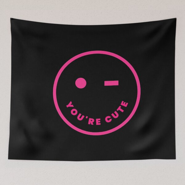 Item preview, SMILY FACE YOU'RE CUTE designed and sold by DiscoVibes.