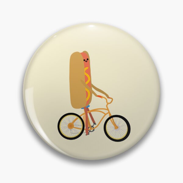 Item preview, Funny Hot dog On A Bicycle designed and sold by crankycranium.