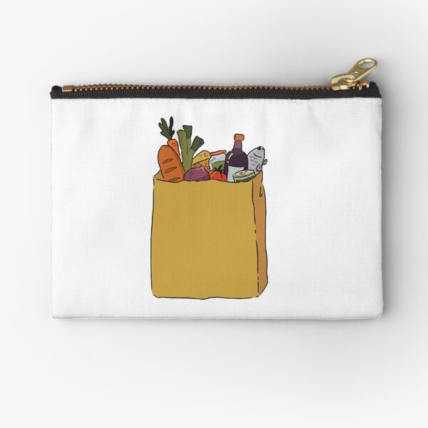 Grocery Items Design Zipper Pouch