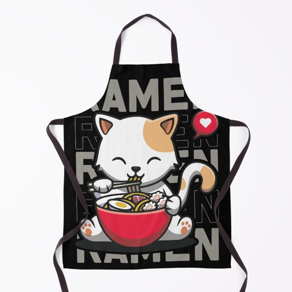 Artikelvorschau, Katze, die Ramen-niedliche Nudeln isst, Kawaii-Kätzchen, das japanische Nudeln isst entworfen und verkauft von Cheeky Companions.