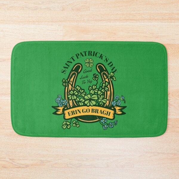 Item preview, Erin Go Bragh, Cute Four Leaf Clover, Éirinn Go Brách Harp, Funny Gift Idea for St Patty's Day designed and sold by Quotesigner.