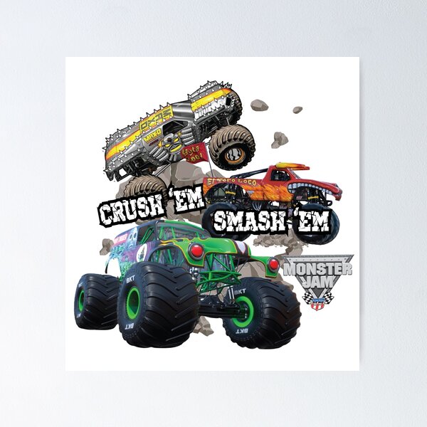 Aperçu de l'œuvre Illustrations de Monster Jam Monster Trucks créée et vendue par Briaannaaa24.