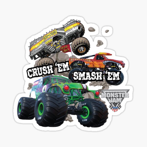 Monster Truck Stickers Pack, Cool Graffiti Truck Car Stickers