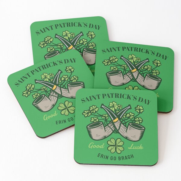 Item preview, Let's Get Lucked Up, Erin Go Bragh, Cute Four Leaf Clover, Éirinn Go Brách Harp, Funny Gift Idea for St Patty's Day designed and sold by Quotesigner.