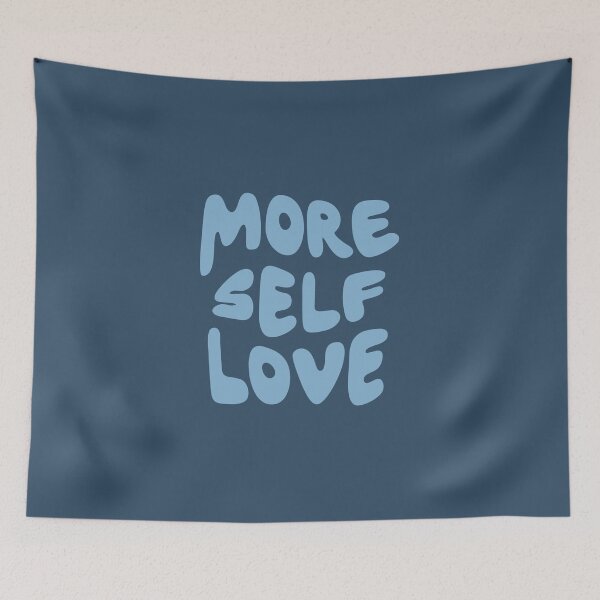 Item preview, Blue More Self Love Quote - Positive Affirmation designed and sold by bykirstco.