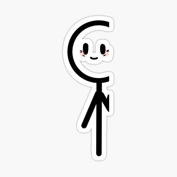 Cute Stickman Gaming Sticker for Sale by Georgia Bromley