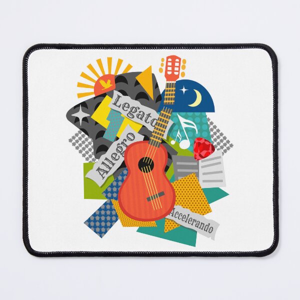 Item preview, Cubist Guitar Collage designed and sold by Scottees.