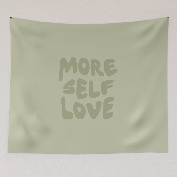Item preview, Sage Green More Self Love Quote - Positive Affirmation designed and sold by bykirstco.