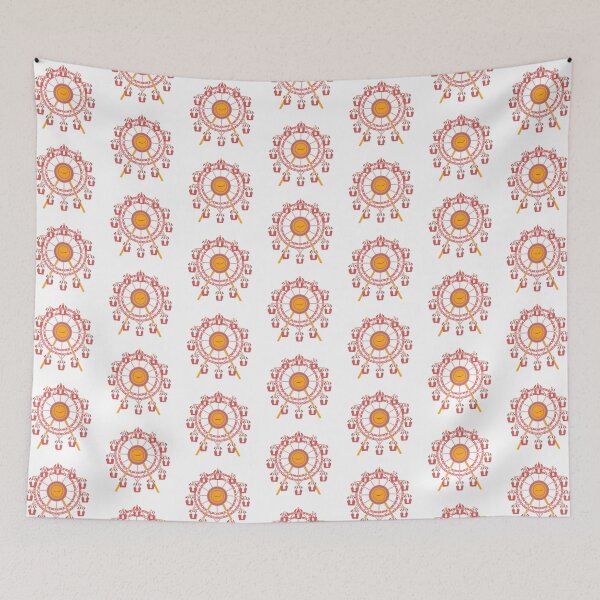 Item preview, Cute Happy Red and White Ferris Wheel designed and sold by crankycranium.
