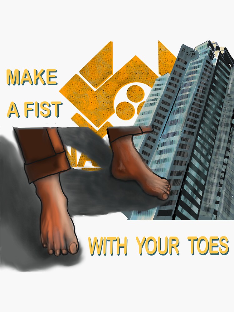 "Make a fist with your toes, die hard, John mcclane" Sticker by JTony