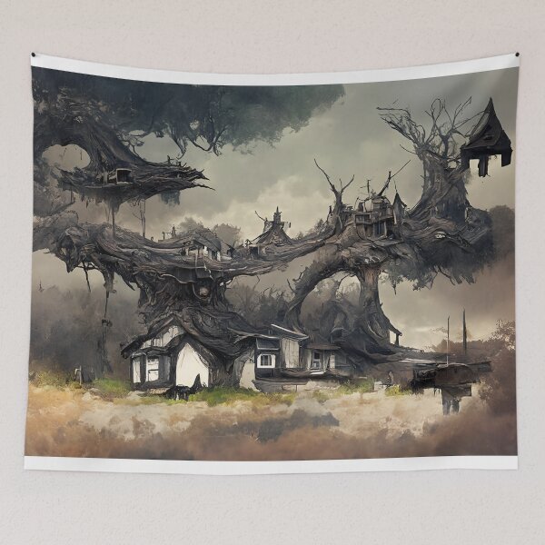 Item preview, The village on the tree designed and sold by ScarletMagi.