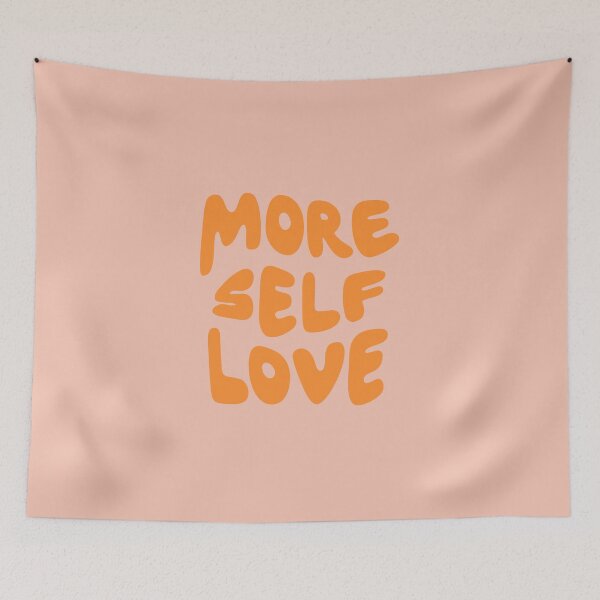 Item preview, Orange More Self Love Quote - Positive Affirmation designed and sold by bykirstco.