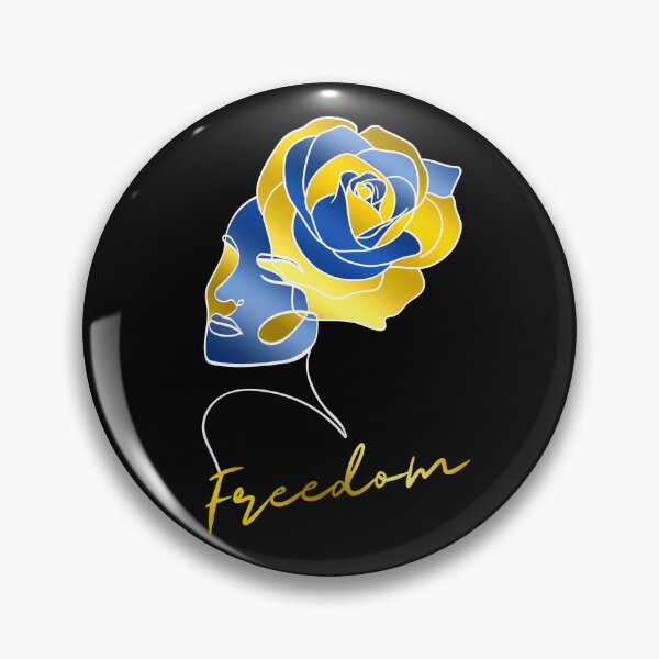 Item preview, Make Art Not War Woman Symbol of Freedom with Ukraine's Flag Colors  designed and sold by M-Infinite.