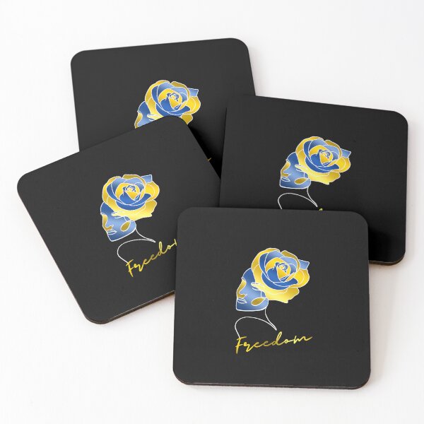 Item preview, Make Art Not War Woman Symbol of Freedom with Ukraine's Flag Colors  designed and sold by M-Infinite.