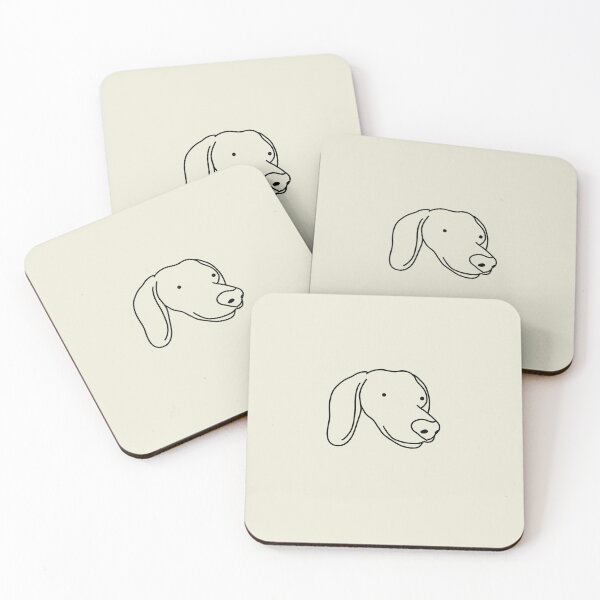 Item preview, Black and White Minimalist Cute Dog designed and sold by crankycranium.