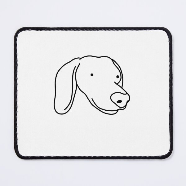 Item preview, Black and White Minimalist Cute Dog designed and sold by crankycranium.