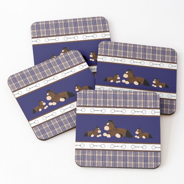 Item preview, Baker Plaid with Bay Horses designed and sold by KColbyStudios.