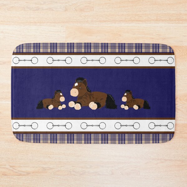 Item preview, Baker Plaid with Bay Horses designed and sold by KColbyStudios.