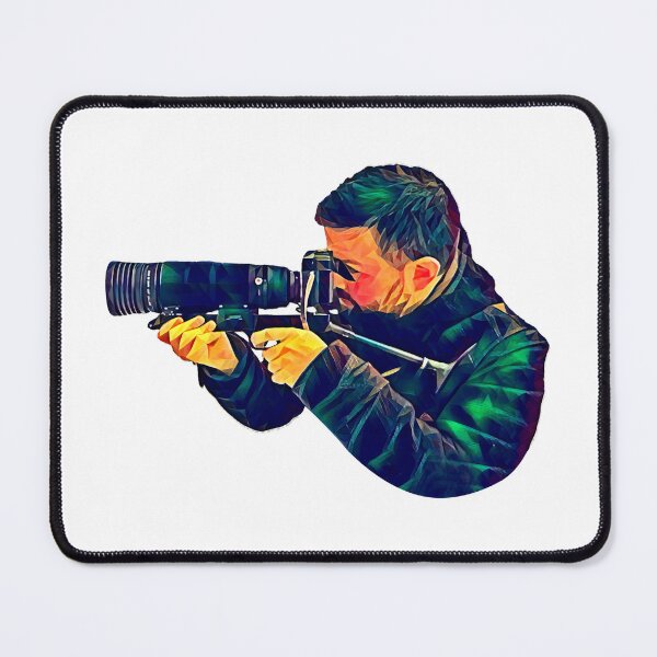 Item preview, Sniper photographer sticker designed and sold by Lamara Belhamiche.