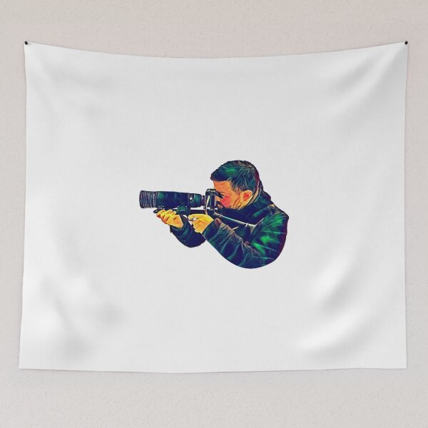 Item preview, Sniper photographer sticker designed and sold by Lamara Belhamiche.