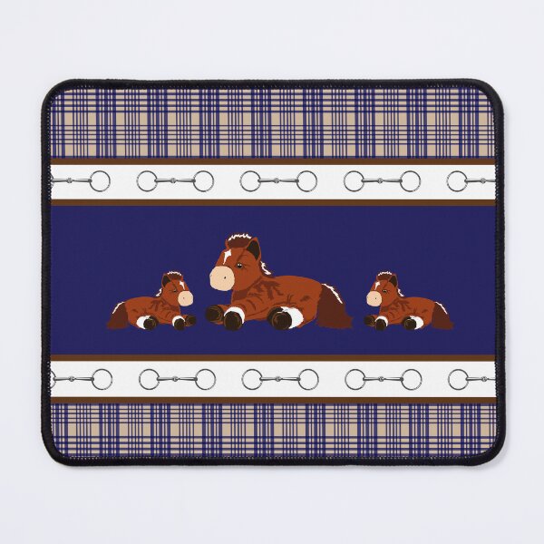Item preview, Baker Plaid with Chestnut Horses designed and sold by KColbyStudios.