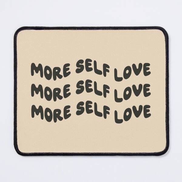 Item preview, More Self Love Wavy Quote - Positive Affirmation Black designed and sold by bykirstco.