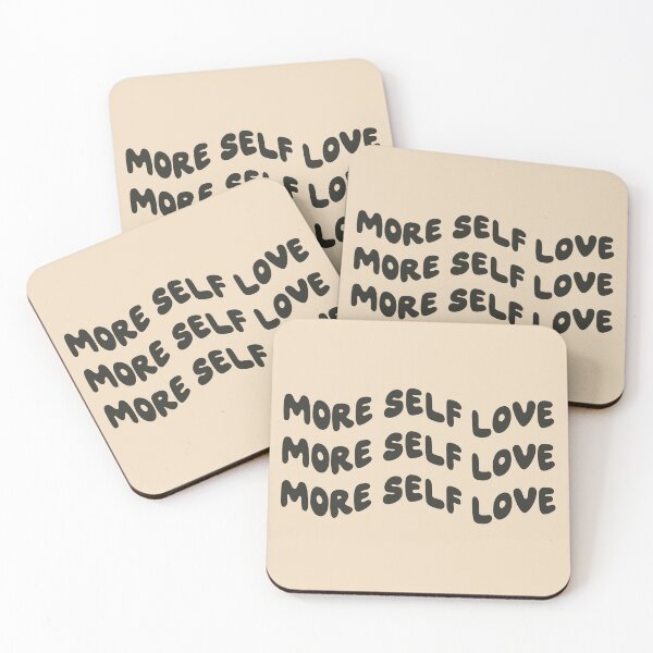 Item preview, More Self Love Wavy Quote - Positive Affirmation Black designed and sold by bykirstco.