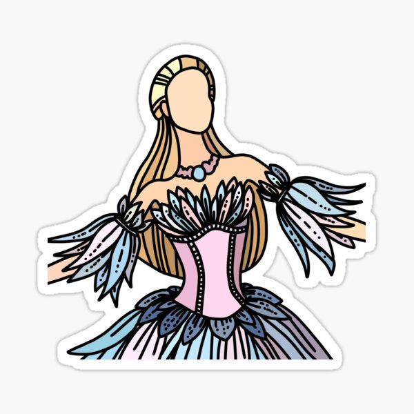 Swan Lake Odette Princess Sticker Sticker
